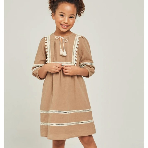Hayden Girls Peasant Dress - Picture 1 of 13